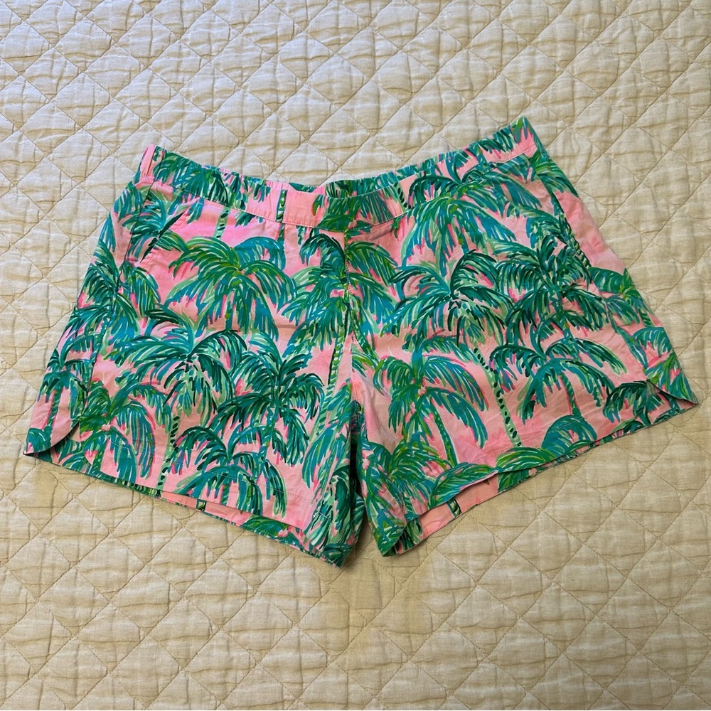 Lilly Pulitzer Ocean View Short Pink Palm Print